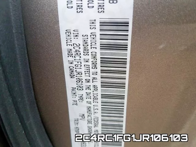 2C4RC1FG1JR106103 фото 2