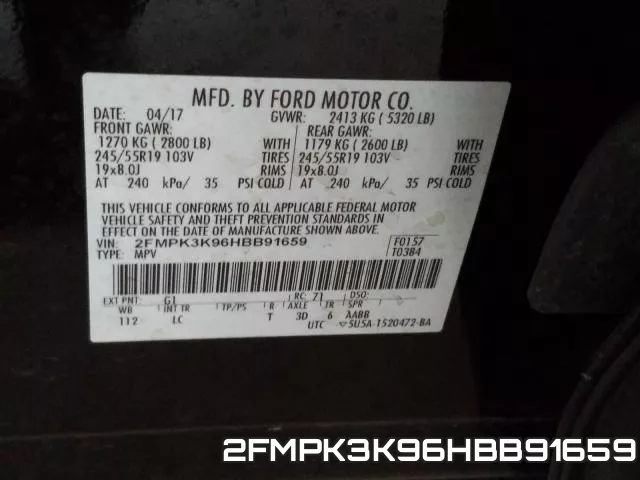 2FMPK3K96HBB91659 фото 2