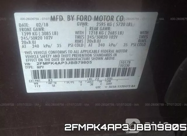 2FMPK4AP3JBB79805 фото 10