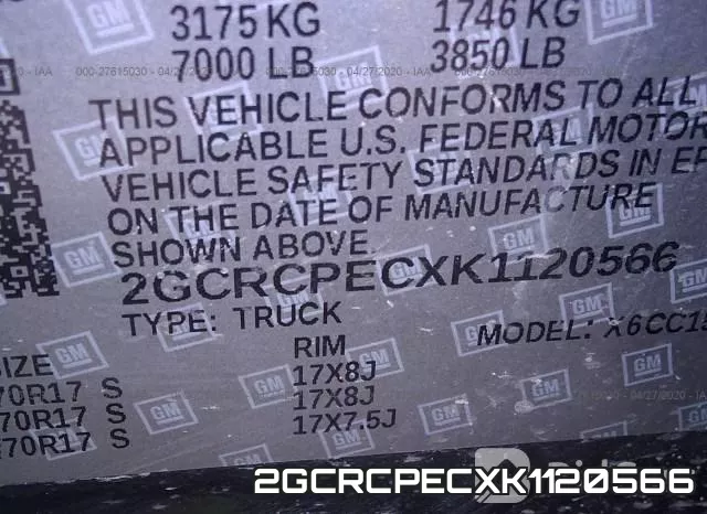 2GCRCPECXK1120566 фото 10