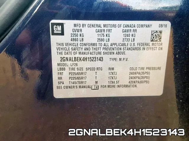 2GNALBEK4H1523143 фото 2