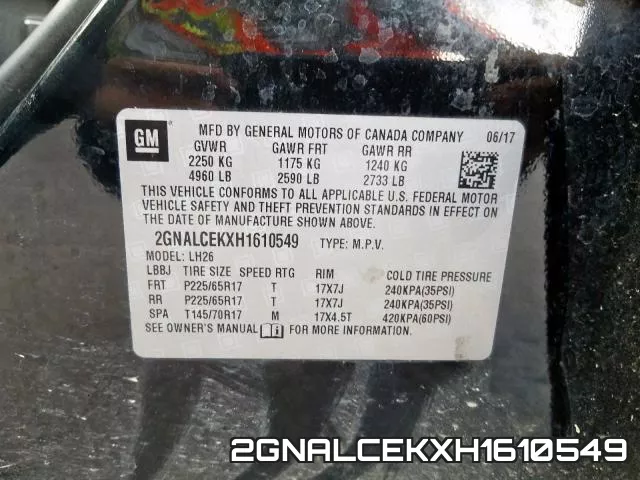 2GNALCEKXH1610549 фото 2