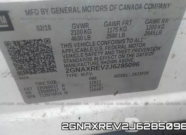2GNAXREV2J6285096 фото 10