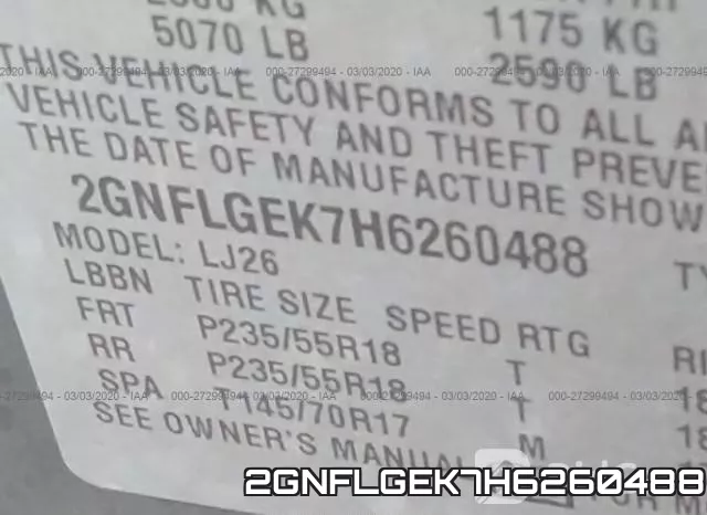 2GNFLGEK7H6260488 фото 10
