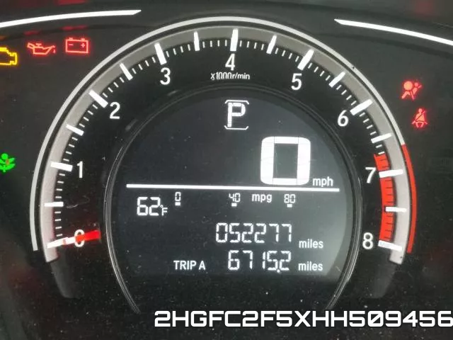 2HGFC2F5XHH509456 фото 9