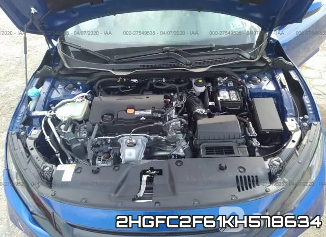 2HGFC2F61KH578634 фото 2
