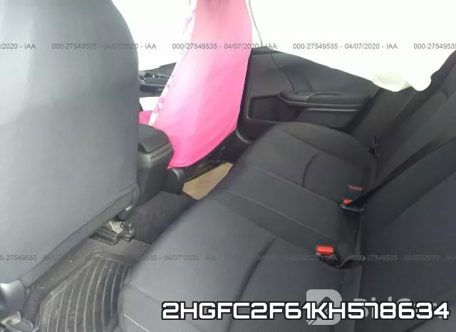 2HGFC2F61KH578634 фото 9