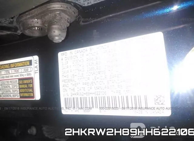 2HKRW2H89HH622106 фото 10