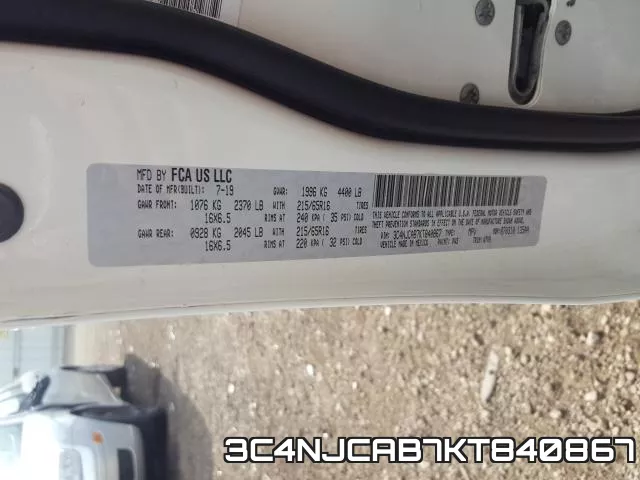 3C4NJCAB7KT840867 фото 2