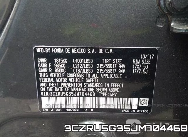 3CZRU5G35JM704468 фото 10