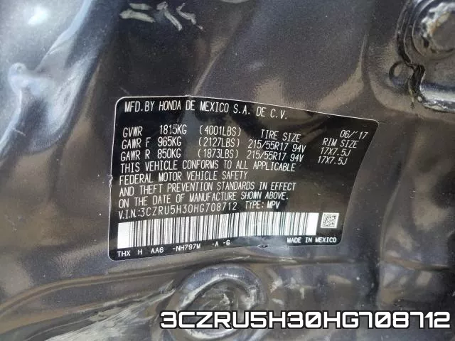 3CZRU5H30HG708712 фото 2
