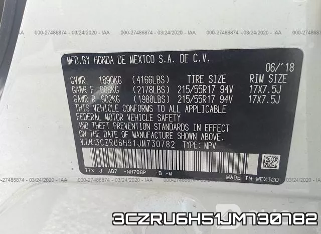 3CZRU6H51JM730782 фото 10
