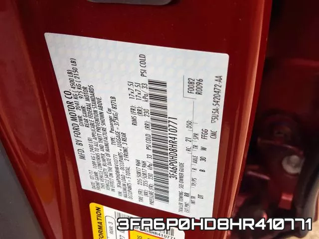 3FA6P0HD8HR410771 фото 2