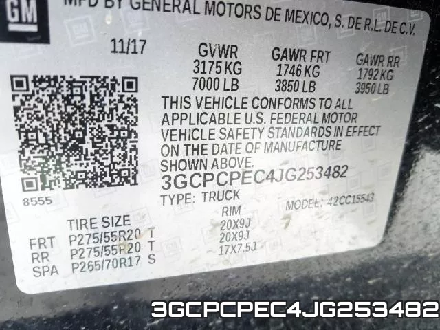 3GCPCPEC4JG253482 фото 2