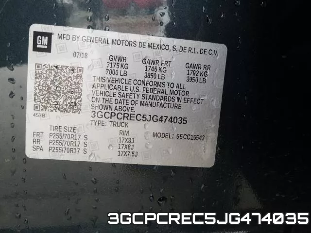 3GCPCREC5JG474035 фото 2