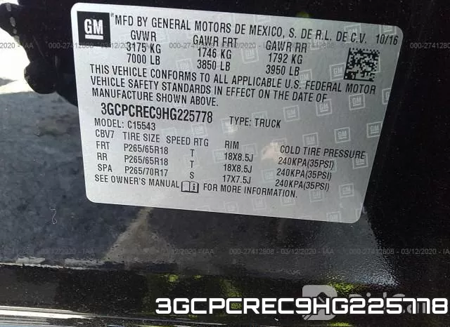 3GCPCREC9HG225778 фото 10