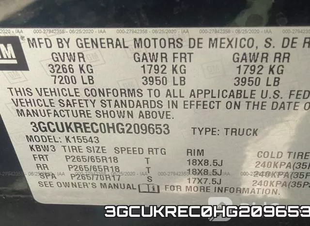 3GCUKREC0HG209653 фото 10