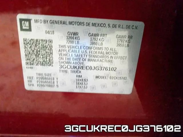 3GCUKREC0JG376102 фото 2