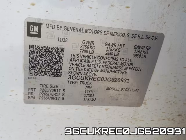 3GCUKREC0JG620931 фото 2