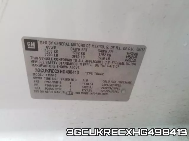 3GCUKRECXHG498413 фото 2