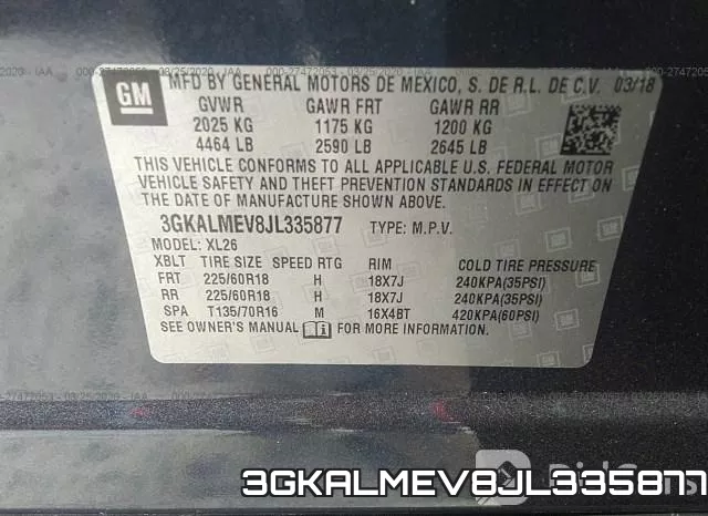 3GKALMEV8JL335877 фото 10