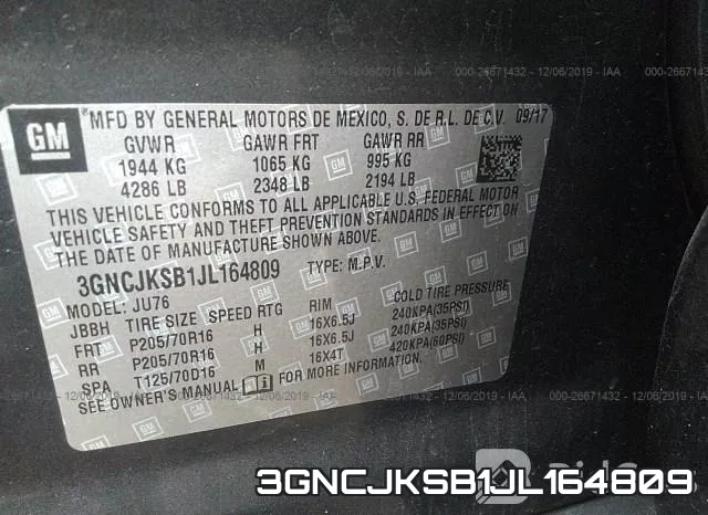 3GNCJKSB1JL164809 фото 10