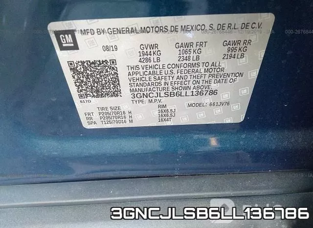 3GNCJLSB6LL136786 фото 10