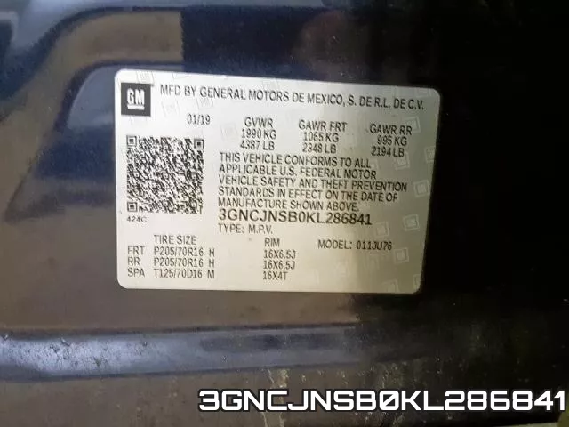 3GNCJNSB0KL286841 фото 2