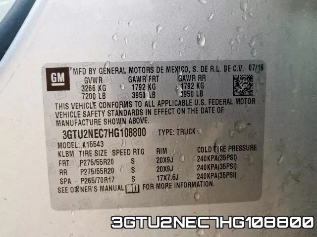 3GTU2NEC7HG108800 фото 2