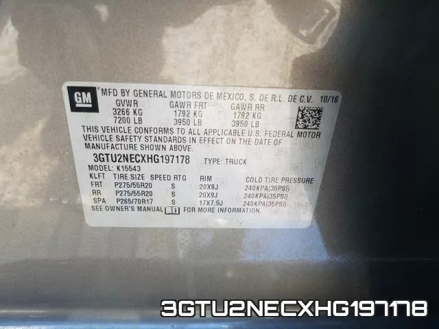 3GTU2NECXHG197178 фото 2