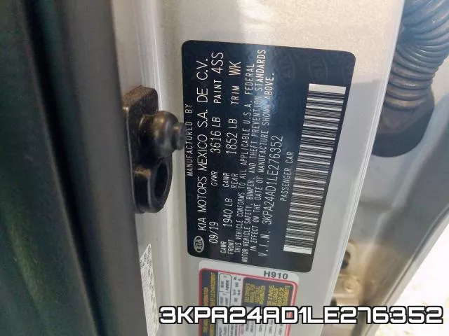 3KPA24AD1LE276352 фото 2
