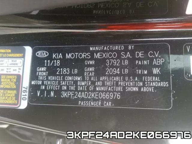 3KPF24AD2KE066976 фото 2