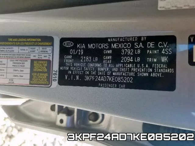 3KPF24AD7KE085202 фото 2