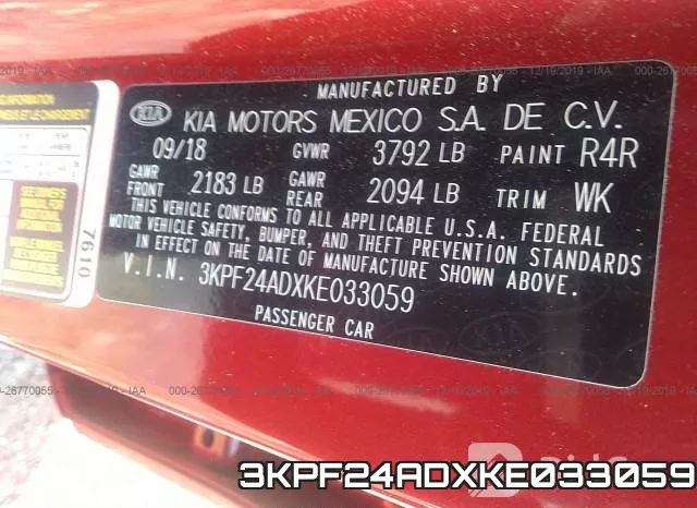 3KPF24ADXKE033059 фото 10