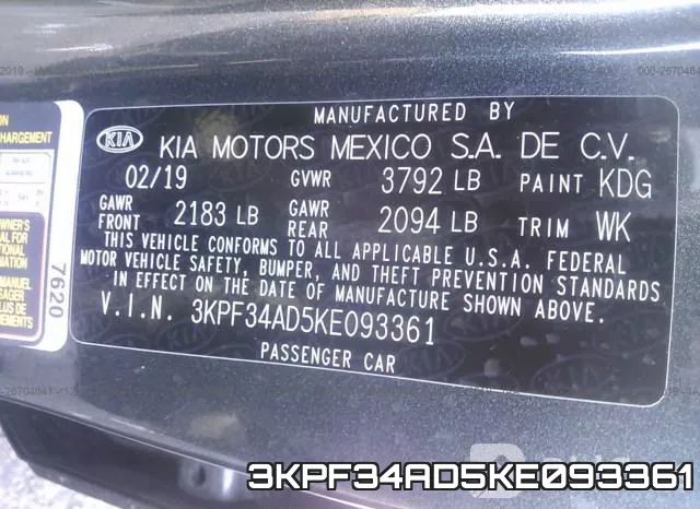 3KPF34AD5KE093361 фото 10