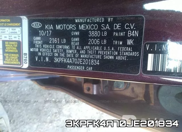 3KPFK4A70JE201834 фото 10