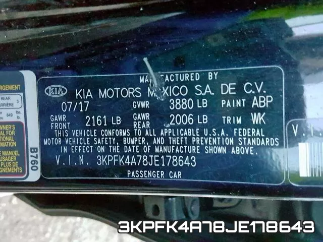 3KPFK4A78JE178643 фото 2