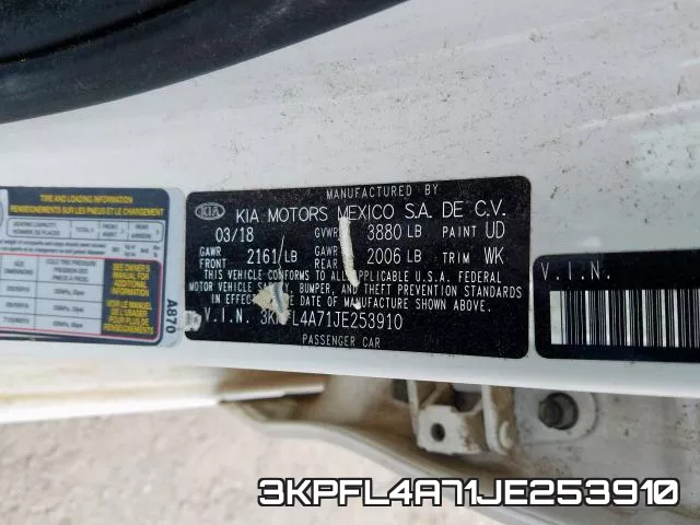 3KPFL4A71JE253910 фото 2