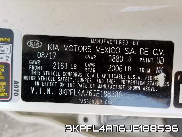 3KPFL4A76JE188536 фото 2