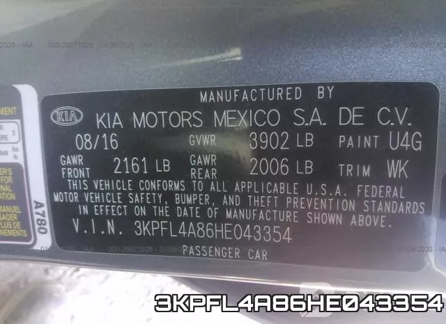 3KPFL4A86HE043354 фото 10