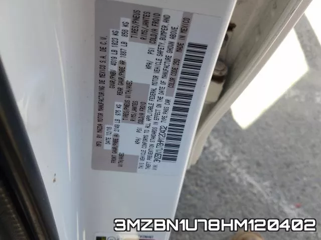 3MZBN1U78HM120402 фото 2