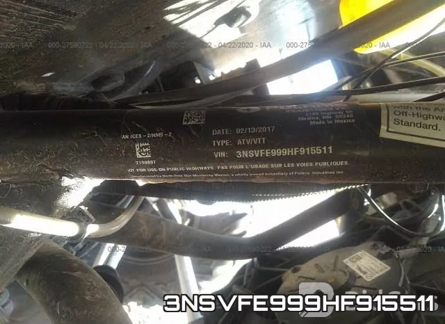 3NSVFE999HF915511 фото 2