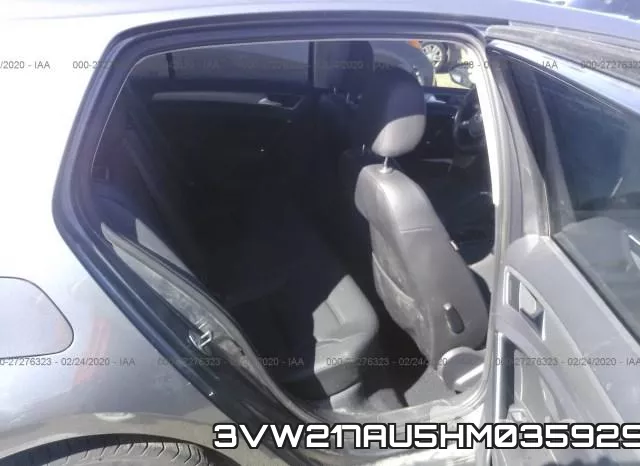 3VW217AU5HM035929 фото 9