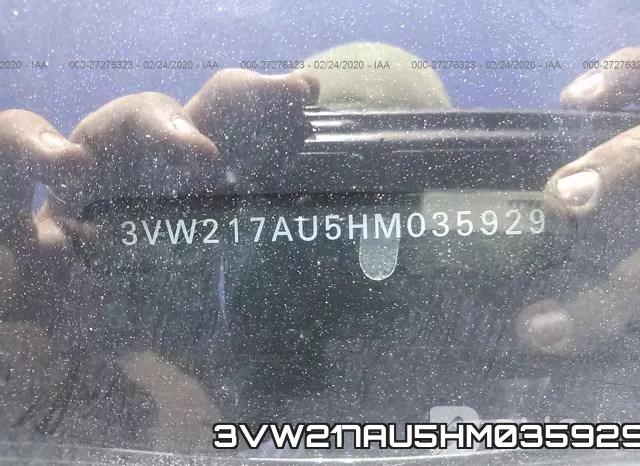 3VW217AU5HM035929 фото 10