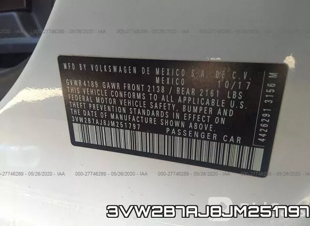 3VW2B7AJ8JM251797 фото 10