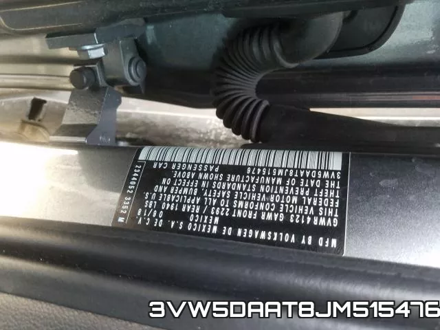 3VW5DAAT8JM515476 фото 2