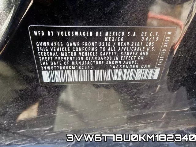 3VW6T7BU0KM182340 фото 2