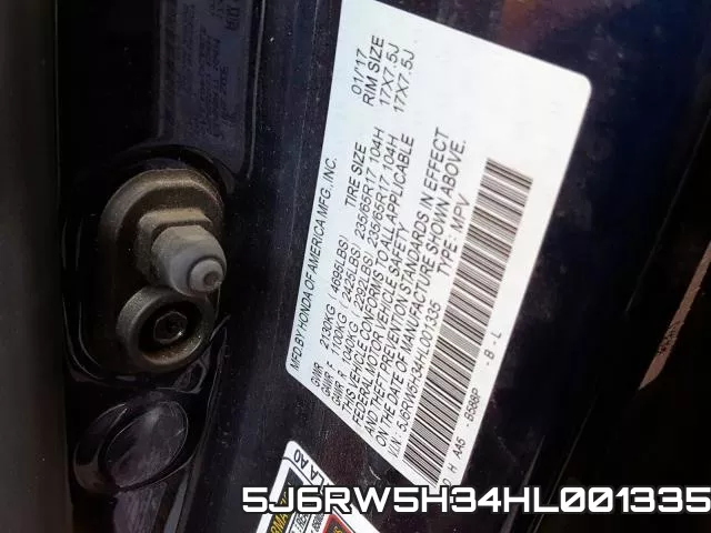 5J6RW5H34HL001335 фото 2