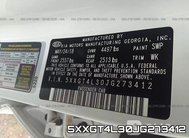 5XXGT4L30JG273412 фото 10