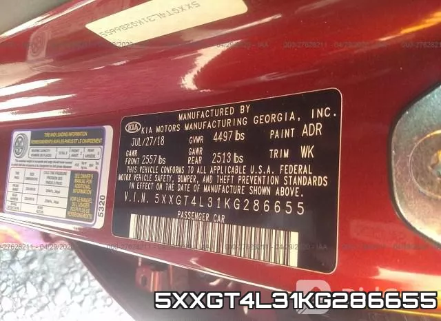 5XXGT4L31KG286655 фото 10